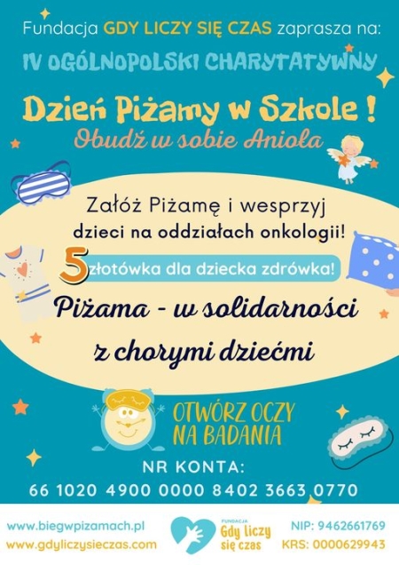 Zapraszamy na Dzień Piżamy.