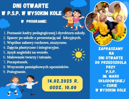 Zaproszenie-Dzień Otwarty w Przedszkolu