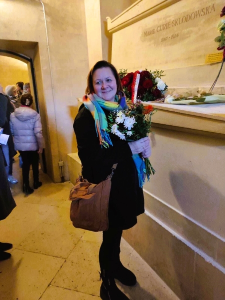 Oddanie hołdu Wybitnej Patronce naszej szkoły- Marii Skłodowskiej- Curie