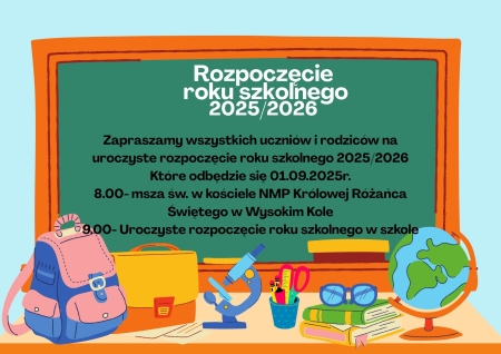 Już wkrótce do szkoły