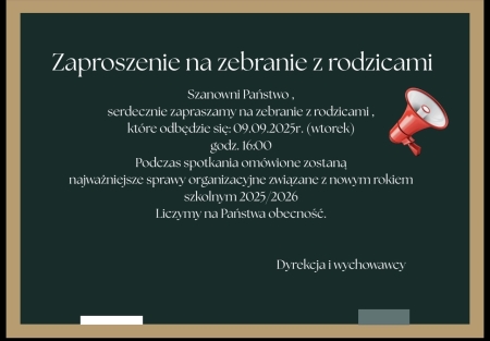 Zebranie z Rodzicami