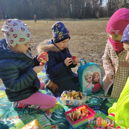 Przedszkolaki- piknik na świeżym powietrzu